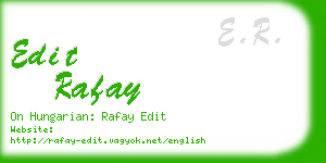 edit rafay business card